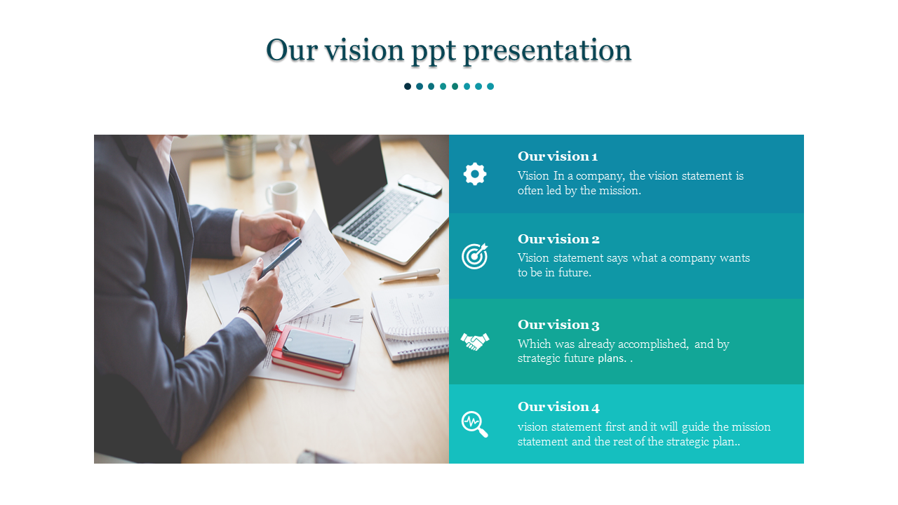 Best Vision PPT Presentation Slide Template Designs
